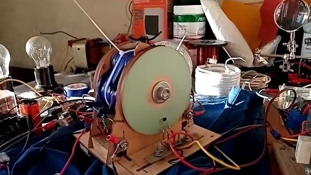 И все таки он крутится!!! Мощный бесколлекторный ЭД Сергеева Д.В. (Часть 3)