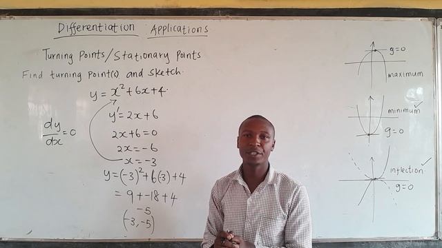 CALCULUS 1: THE TURNING POINTS OF A CURVE. STATIONARTY POINTS) CURVE SKETCHING kcse2023 смотреть онлайн