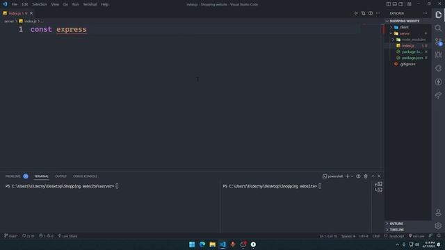 Ecommerce Website Tutorial with Node + Next JS | Setting up Node JS | Part 4 смотреть онлайн