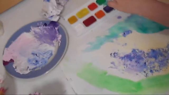 Рисуем с детьми Сирень мятой бумагой. смотреть онлайн