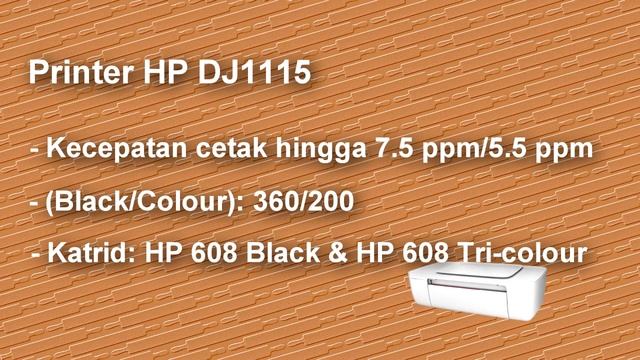 Printer HP DJ1115 смотреть онлайн