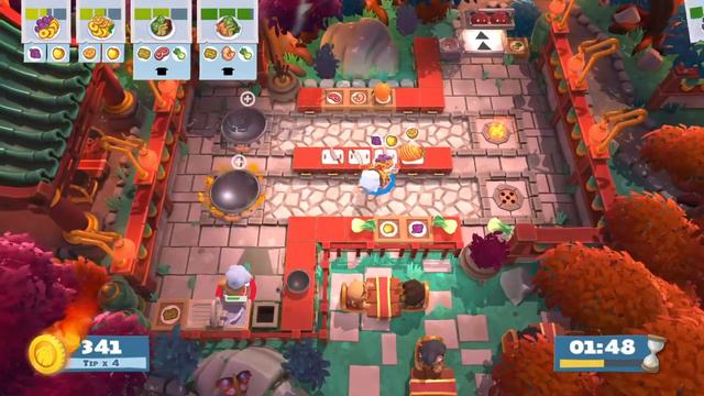 Overcooked 2 - Spring Festival - Level 1-7 - Two Player / Couch Co-Op - 3 Stars! смотреть онлайн