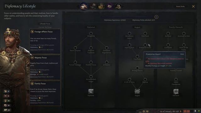 Explaining the perks in the diplomacy skill tree. Lifestyle focus: CK3 смотреть онлайн