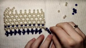 Рясны для кокошника. Фрагмент плетения