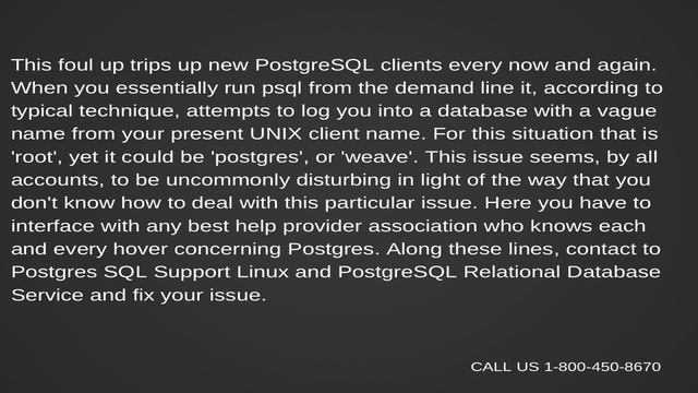 Directions to Solve psql: FATAL: database "root" does not exist Issue Postgres SQL Support смотреть онлайн