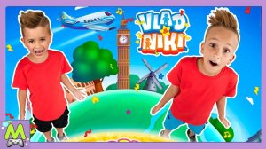 Влад и Никита Путешествуют в Обучающей Детской Мультяшной Игре