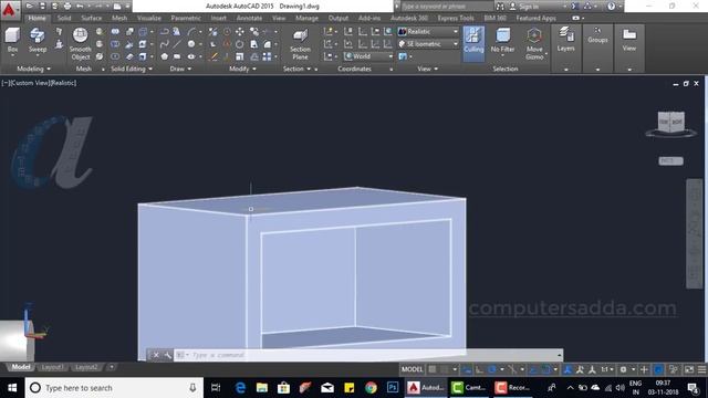 AutoCAD 3D Telugu Tutorials || #13 || SHEEL Command|| computersadda.com || смотреть онлайн