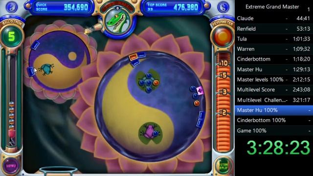 Peggle 100% (Extreme Grand Master) in 6:56:13 смотреть онлайн