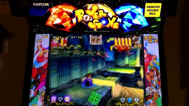 Power Stone Arcade Cabinet Gameplay w/ Hypermarquee смотреть онлайн