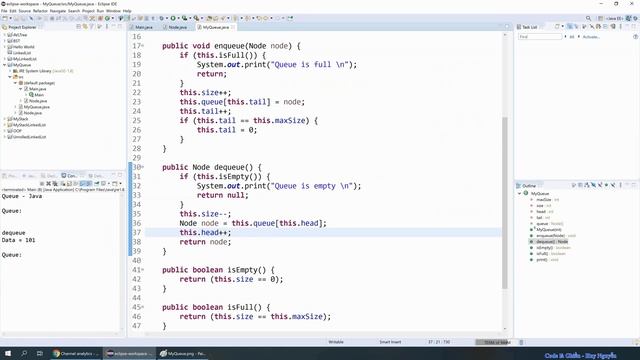 273-3 - Java - Queue dùng Array. смотреть онлайн
