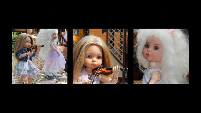 На скрипке девочка играла