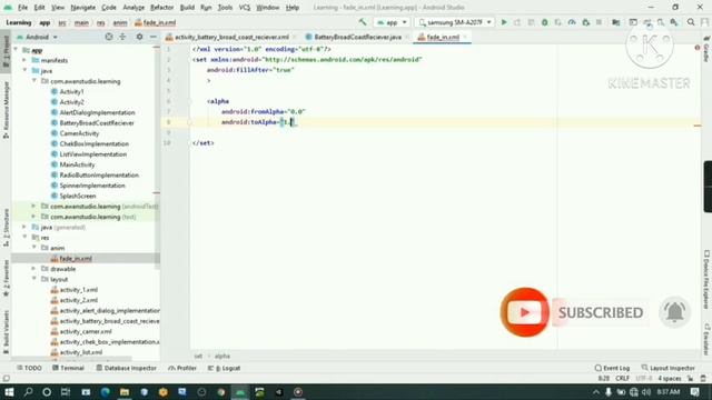 Fade in Animation in Android Studio смотреть онлайн