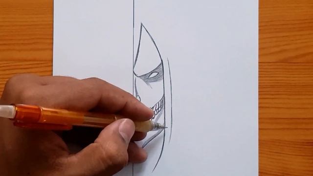 how to draw Eren | Eren Titan Form step by step | easy tutorial смотреть онлайн
