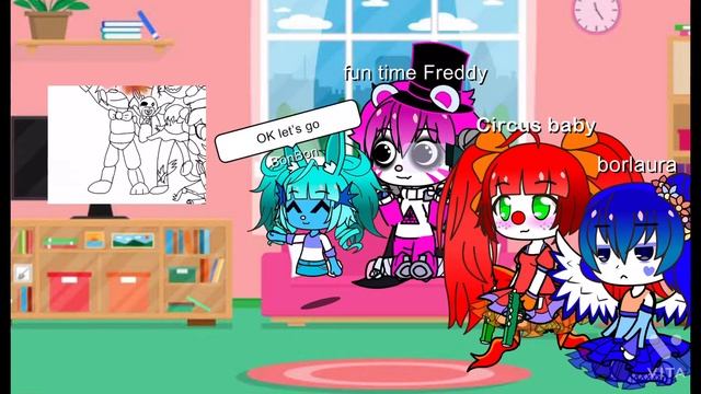 FANF/Gacha life/ react to speed paint / sister location /❤️??❤️???? смотреть онлайн