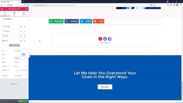 Elementor Pro Share Buttons Widget смотреть онлайн