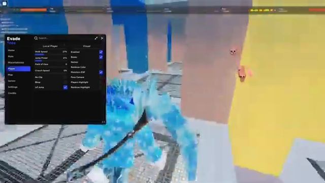 Roblox Evade hack script King Hub (op god mode speed jump power, more) смотреть онлайн