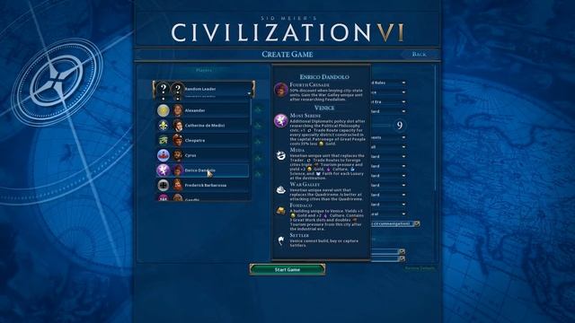 Civ 6 Venice Game Set Up Video смотреть онлайн