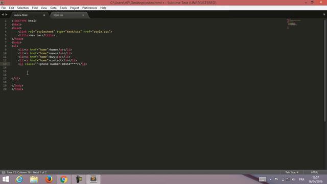 Tuto | How to Create a Navbar With HTML and CSS | The Code World смотреть онлайн