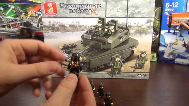 Обзор китайской игрушки, конструктора "Слубан" - современный танк смотреть онлайн