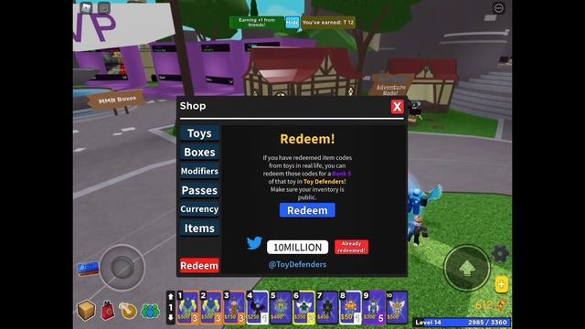 All the active codes in toy tower defense смотреть онлайн