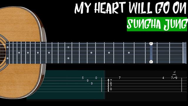 Tabs guitar ( Titanic Theme ) my heart Will go on _ Sung Hajung смотреть онлайн