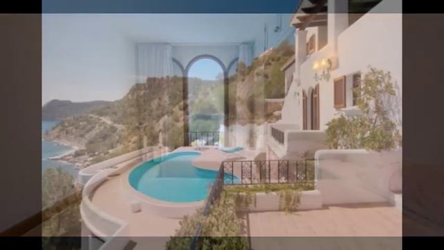 Ibiza Villa in Es Cubells 1st sea line and sea access смотреть онлайн