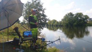 Рыбалка на фидер на реке Пахра, отличный отдых!