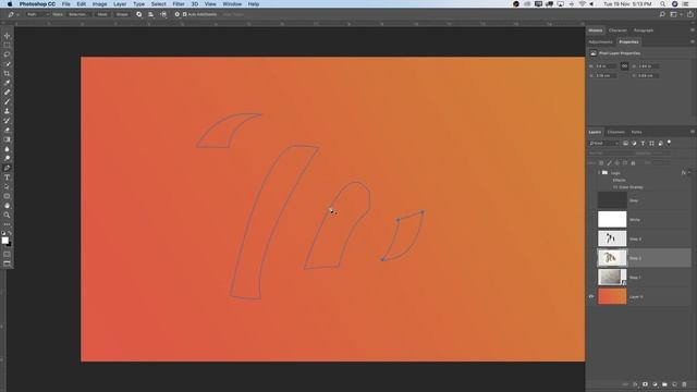 How To Design A Modern Logo In Photoshop Using The Pen Tool смотреть онлайн