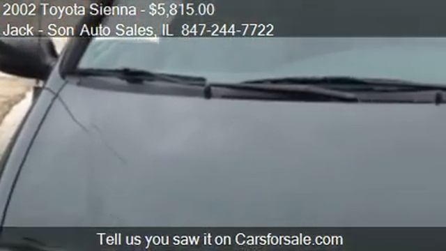 2002 Toyota Sienna le - for sale in Waukegan, IL 60085 смотреть онлайн