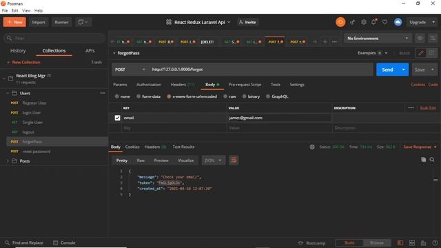 Part 29 -Contd Reset Password- Blog manager using React redux Laravel Api смотреть онлайн
