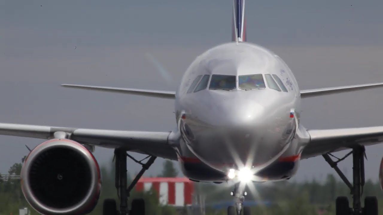 Рулежка крупным планом Аэрофлот А 320 Neo смотреть онлайн