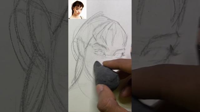 Drawing face looking down using the loomis method смотреть онлайн