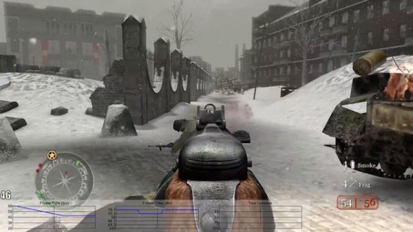 Call of Duty 2: Xbox 360 Campaign Frame Rate Test