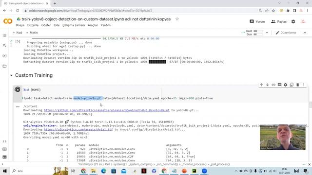 YoloV8 ile özel nesne tanıma Veri seti oluşturma, Eğitim ve Python kodu ile çalıştırma смотреть онлайн