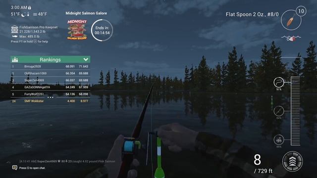 Fishing Planet Midnight Salmon Galore Guide смотреть онлайн
