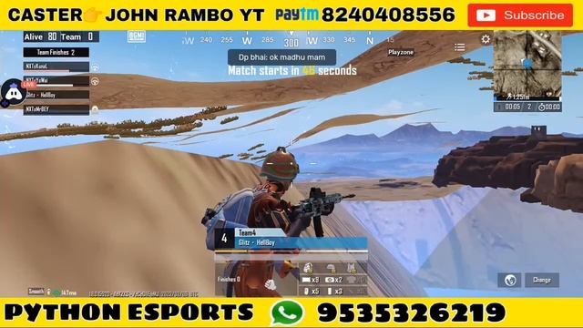 BGMI T1/T2/T3 Players CUSTOM || Live DAY 4 ? || Org.By?Python Esports Caster?John_Rambo_Yt смотреть онлайн