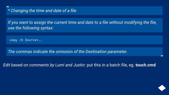 Windows equivalent of the Linux command 'touch'? смотреть онлайн