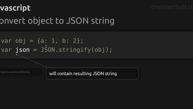 Convert object to JSON string смотреть онлайн