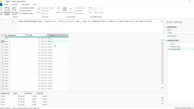 Power Query First and Last Row смотреть онлайн
