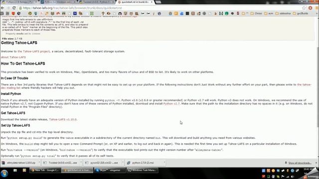 Tahoe-LAFS Setup Step 1: Downloads and Installations with Zooms смотреть онлайн