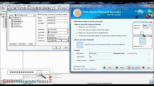 Password Recovery Software: How to Recover Password of FTP Surfer смотреть онлайн