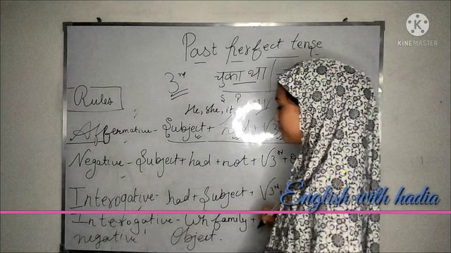 Past perfect tense by hadia haseeb English with hadia смотреть онлайн