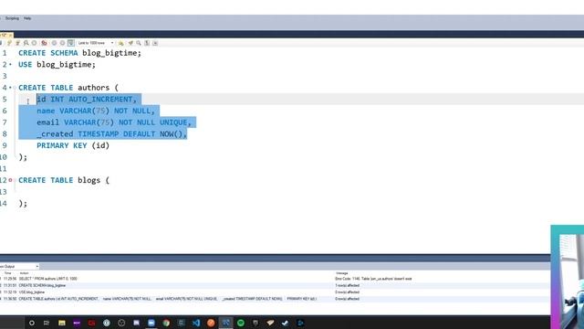 Creating a Blog Schema in MySQL смотреть онлайн