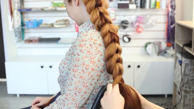 Коса на резиночках с канекалоном. Урок для начинающих смотреть онлайн
