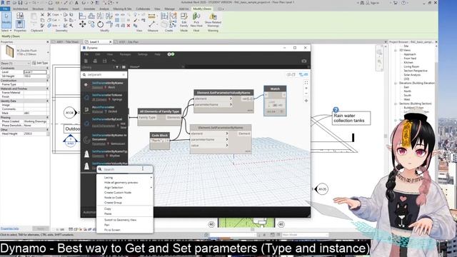 Best way to Set Parameter by Name in Revit Dynamo смотреть онлайн