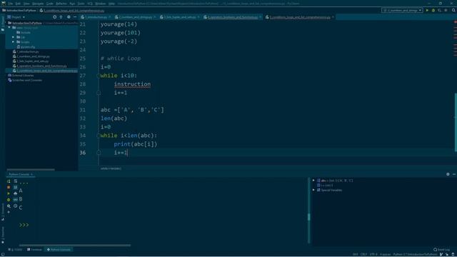 5. Conditions, Loops and List Comprehensions - Introduction to Python смотреть онлайн