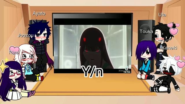 Tokyo Ghoul react to Y/n as Yuno Gasai смотреть онлайн
