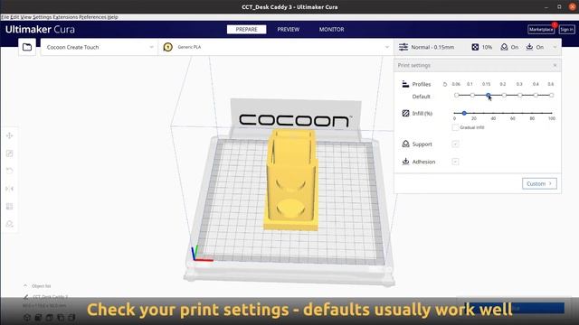 Converting An STL File to G-code Using CURA смотреть онлайн