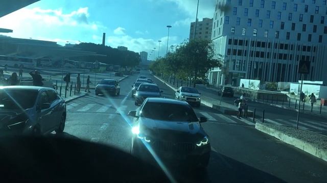 Lisbon, bus ride - Gare do Oriente смотреть онлайн