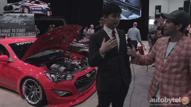Blood Type Racing Hyundai Genesis Coupe at #SEMA2014 смотреть онлайн